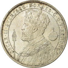 Coin, Sweden, Oscar II, 2 Kronor, 1897, MS(60-62), Silver, KM:762