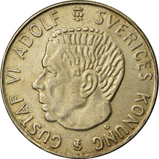Coin, Sweden, Gustaf VI, 5 Kronor, 1954, AU(55-58), Silver, KM:829