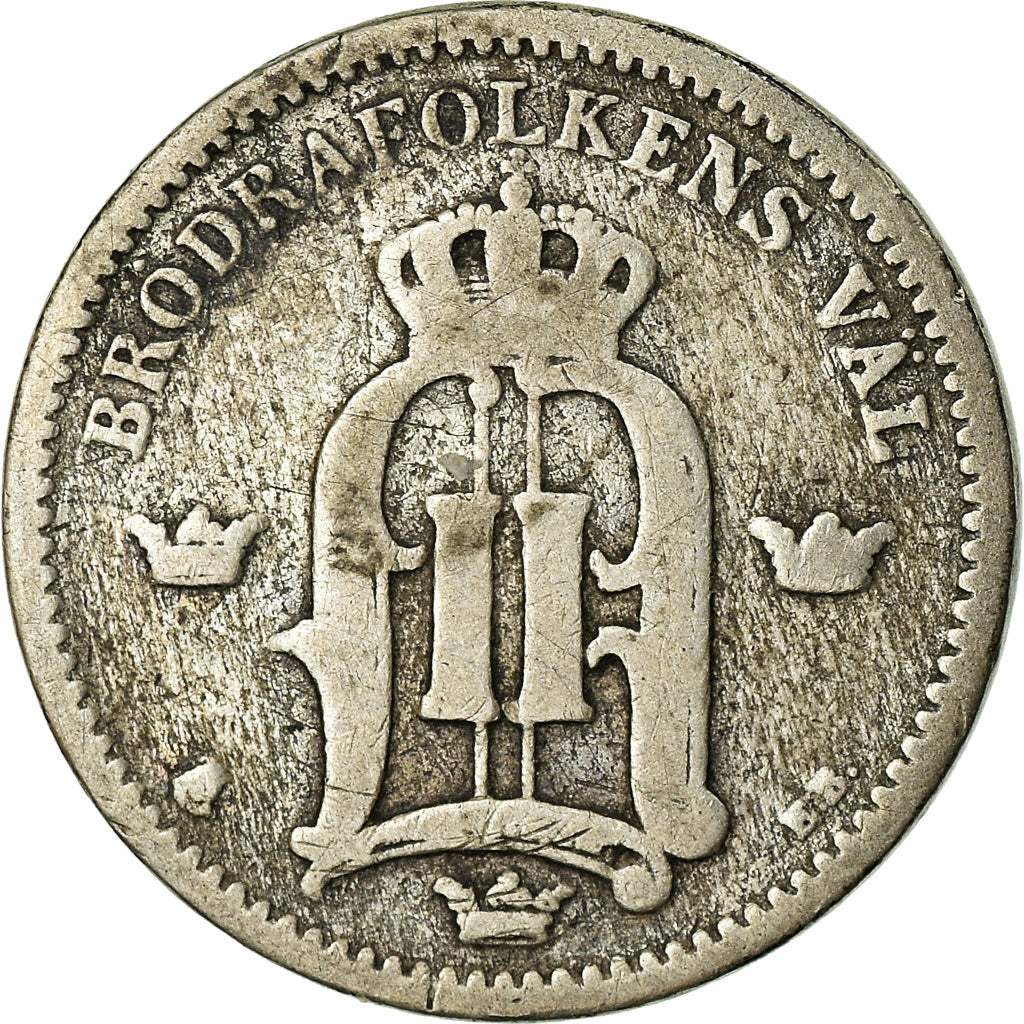 Coin, Sweden, Oscar II, 25 Öre, 1904, VF(30-35), Silver, KM:739