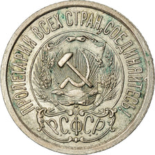 Moneta, Russia, 15 Kopeks, 1923, Saint-Petersburg, AU(55-58), Srebro, KM:81