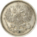Moeda, Rússia, Alexander II, 20 Kopeks, 1861, AU(50-53), Prata, KM:22.2