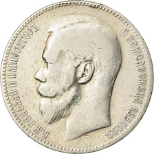 Coin, Russia, Nicholas II, Rouble, 1898, St. Petersburg, VF(20-25), Silver
