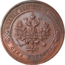 Moeda, Rússia, Nicholas II, Kopek, 1913, Saint-Petersburg, AU(50-53), Cobre