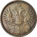 Moneda, Rusia, Alexander II, 2 Kopeks, 1855, Saint-Petersburg, BC+, Cobre