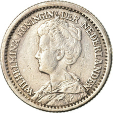 Moneda, Países Bajos, Wilhelmina I, 1/2 Gulden, 1919, BC+, Plata, KM:147
