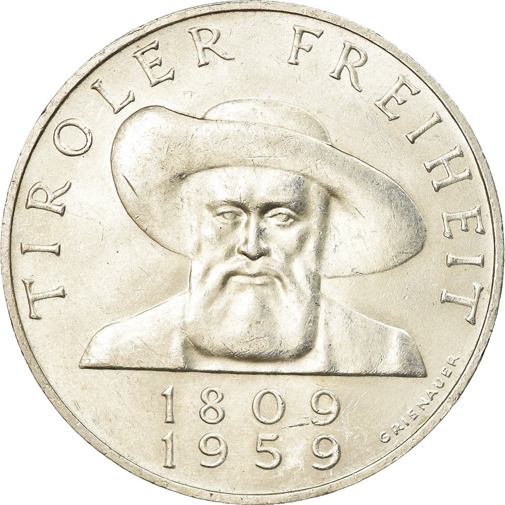 Coin, Austria, 50 Schilling, 1959, EF(40-45), Silver, KM:2888