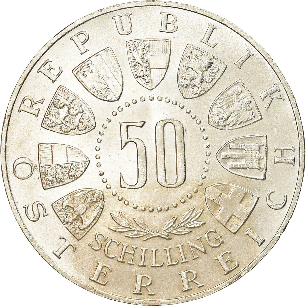 Coin, Austria, 600th Anniversary - Union with Tirol, 50 Schilling, 1963