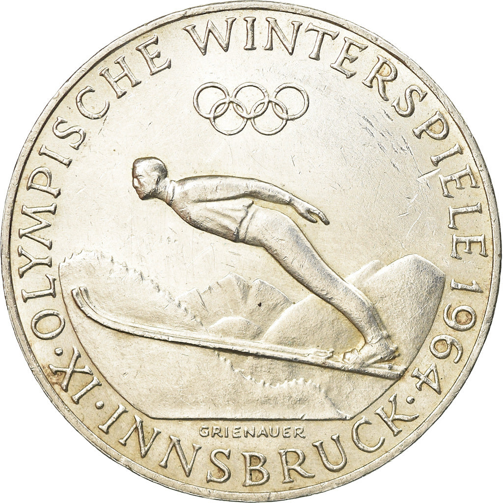 Coin, Austria, 50 Schilling, 1964, AU(50-53), Silver, KM:2896