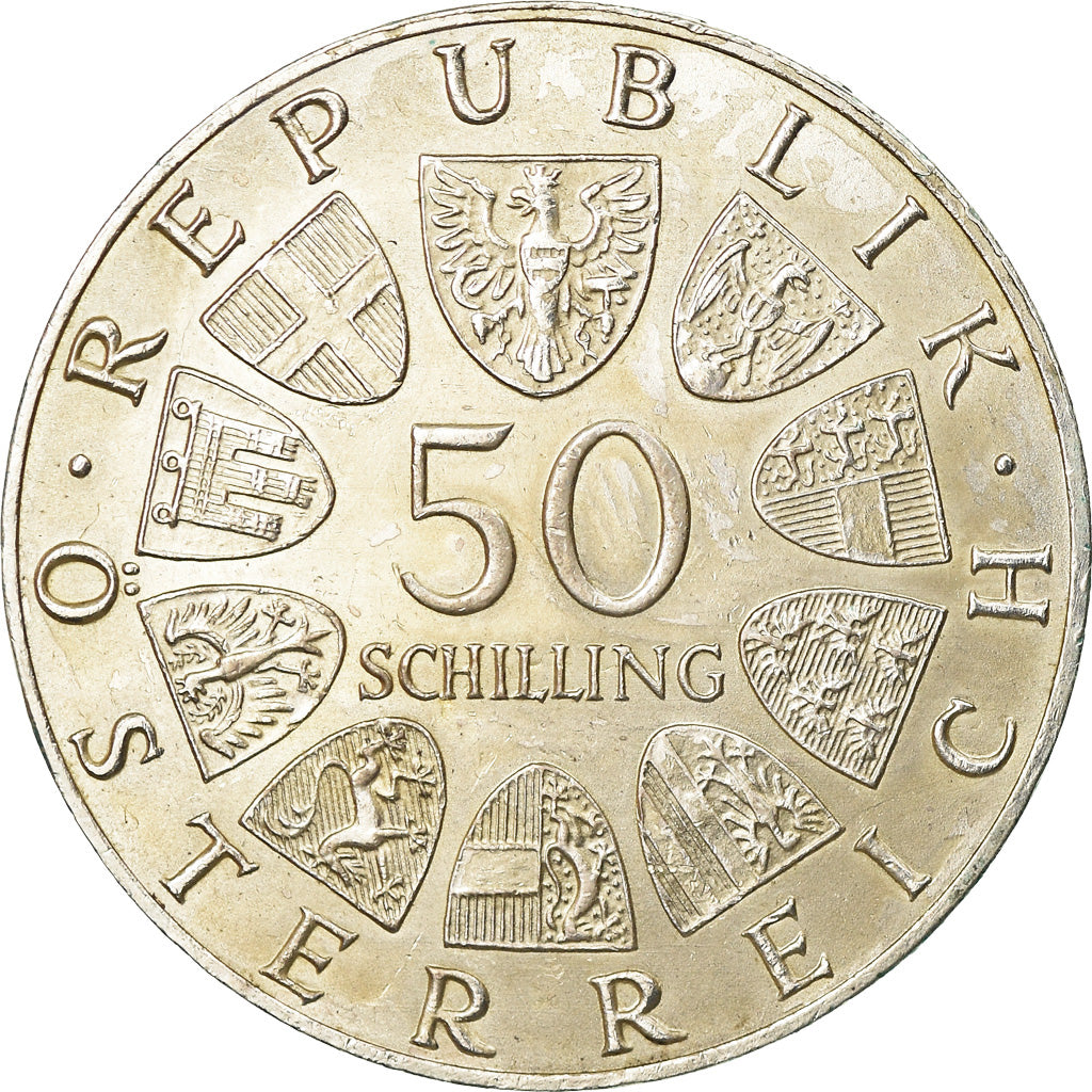 coin, Austria, 50 Schilling, 1966, AU(50-53), Silver, KM:2900