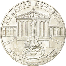 Coin, Austria, 50 Schilling, 1968, AU(55-58), Silver, KM:2904.1