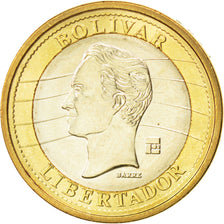 Coin, Venezuela, Bolivar, 2007, MS(63), Bi-Metallic, KM:93
