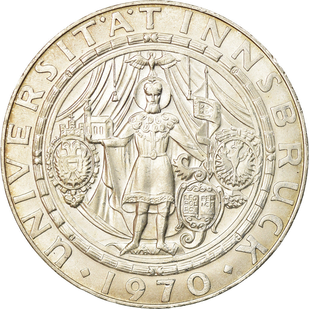 Coin, Austria, 50 Schilling, 1970, AU(55-58), Silver, KM:2908