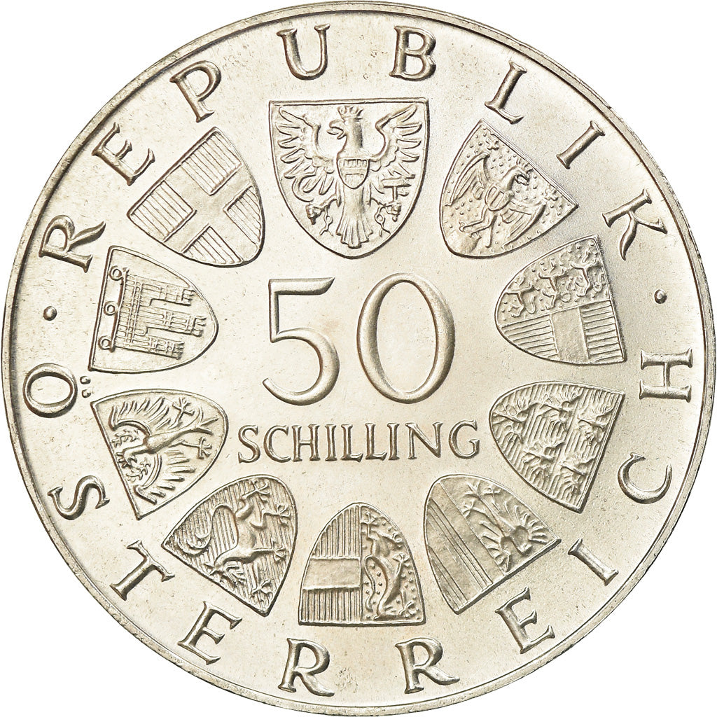 Moneta, Austria, 50 Schilling, 1973, SPL, Argento, KM:2917