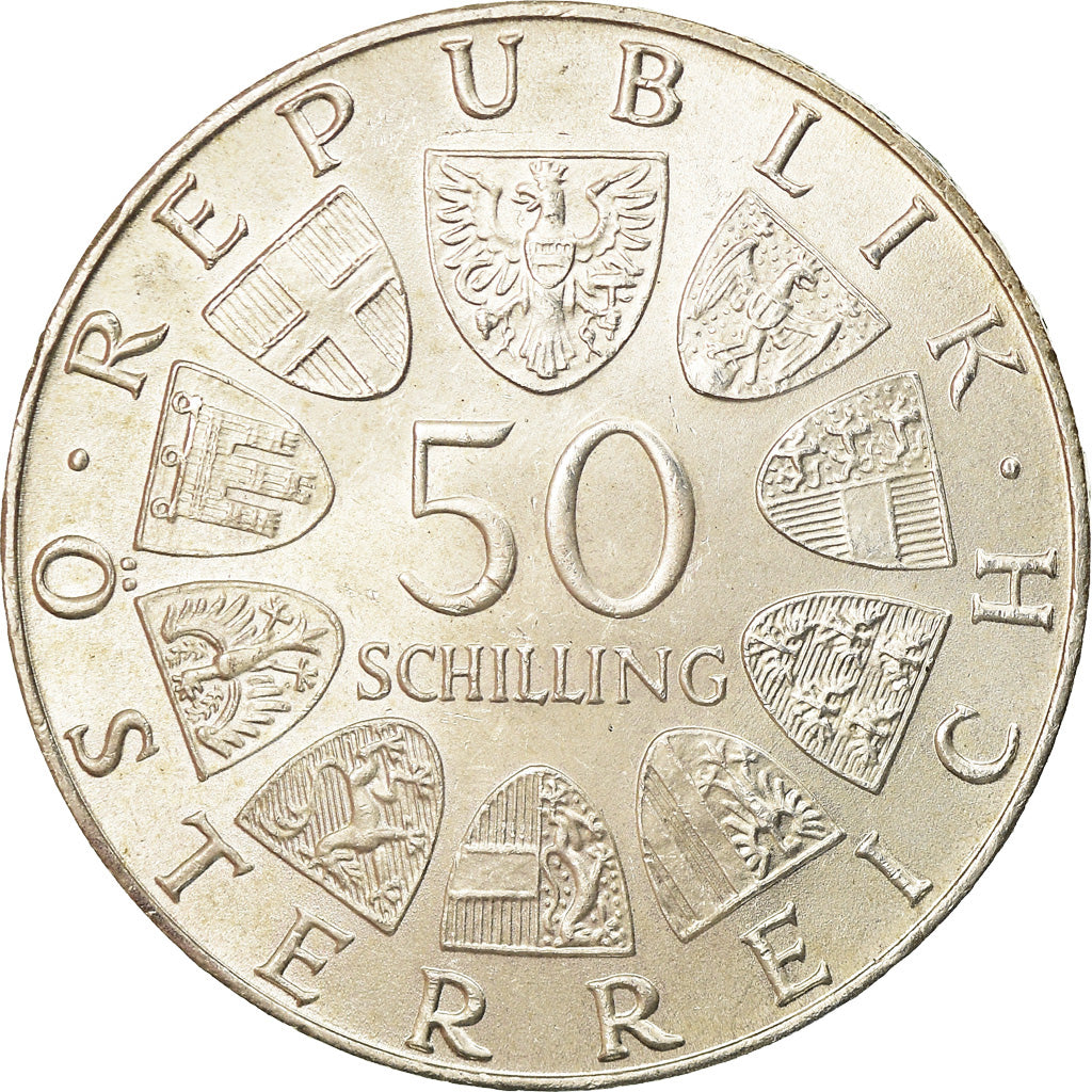 Coin, Austria, 500th Anniversary - Bummerl House, 50 Schilling, 1973, AU(55-58)