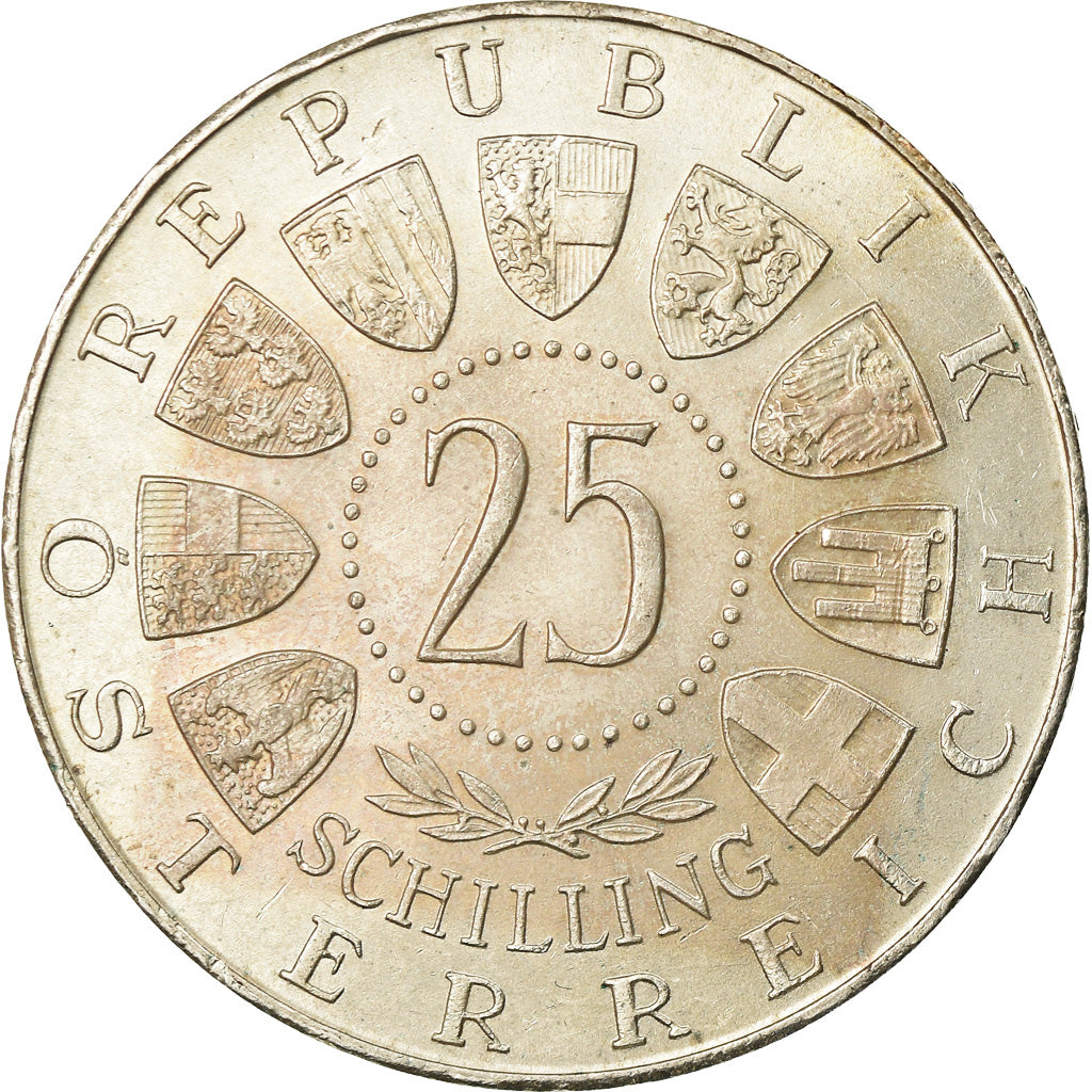 Münze, Österreich, 25 Schilling, 1962, SS+, Silber, KM:2892