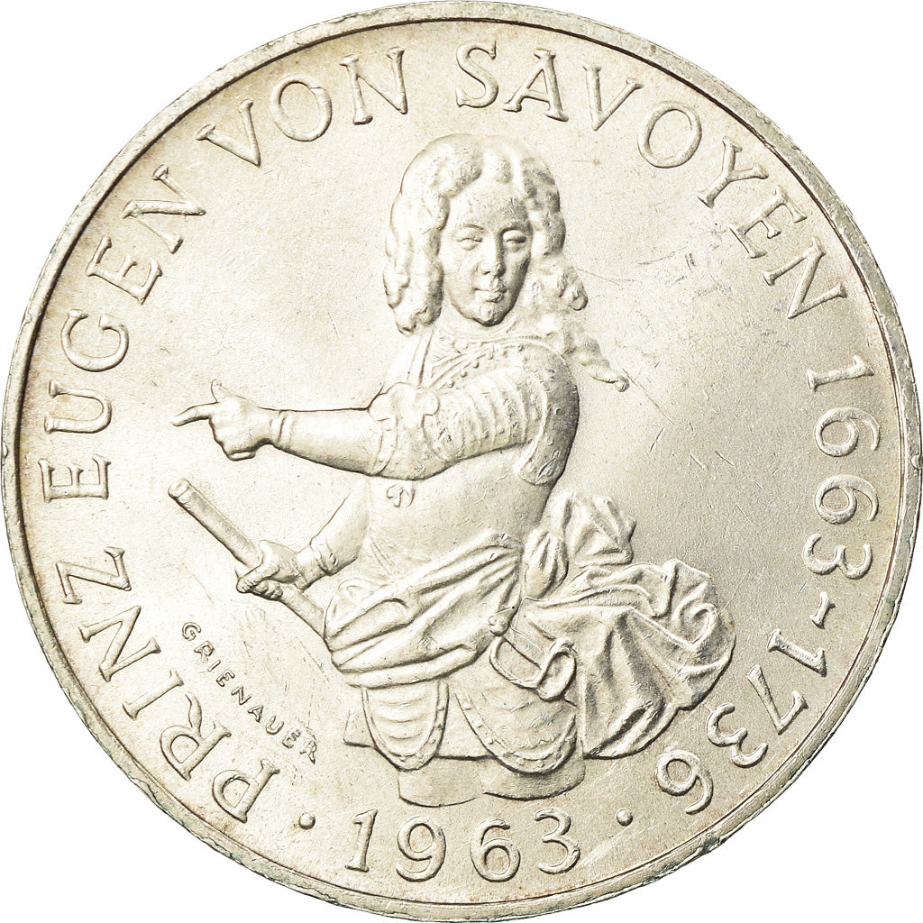 Coin, Austria, 25 Schilling, 1963, AU(50-53), Silver, KM:2893