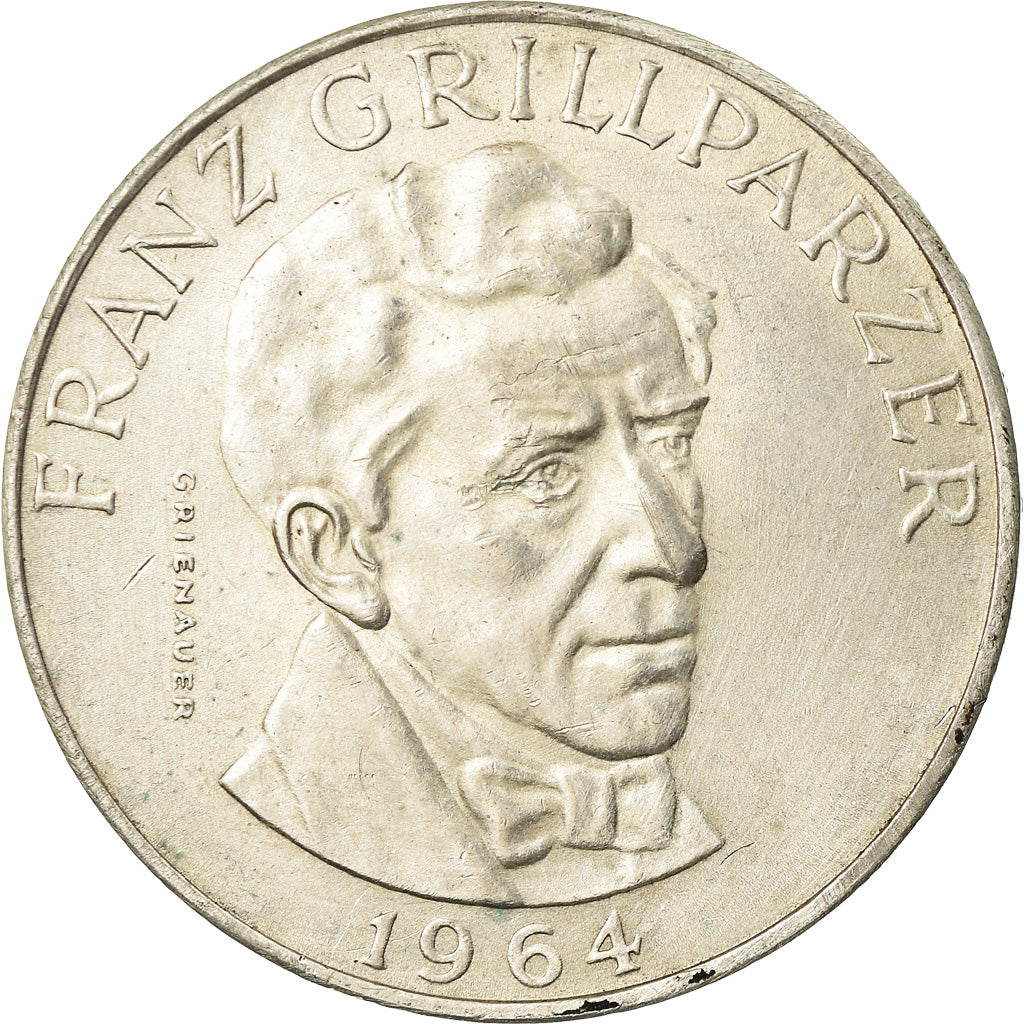 Münze, Österreich, 25 Schilling, 1964, SS+, Silber, KM:2895.1