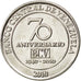 VENEZUELA, 50 Centimos, 2010, KM #100, MS(63), Nickel Plated Steel, 21.9, 4.34