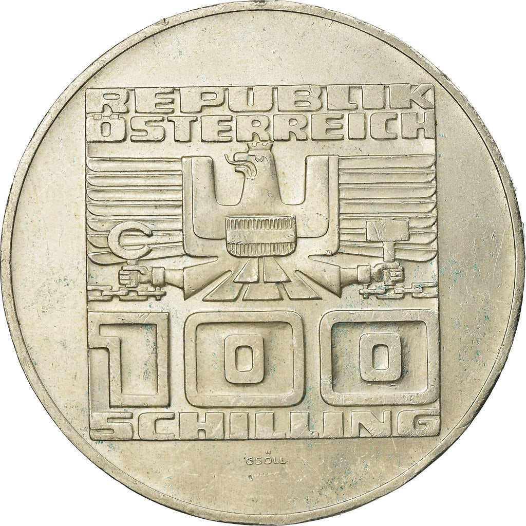 Coin, Austria, 100 Schilling, 1975, Vienna, AU(50-53), Silver, KM:2925