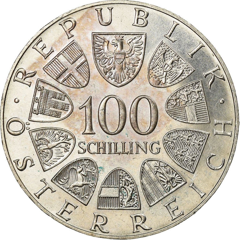 Coin, Austria, 100 Schilling, 1976, AU(55-58), Silver, KM:2930
