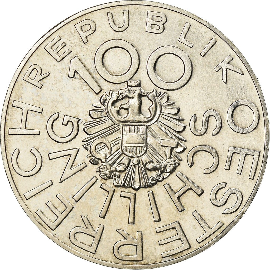 Coin, Austria, 100 Schilling, 1976, AU(55-58), Silver, KM:2932