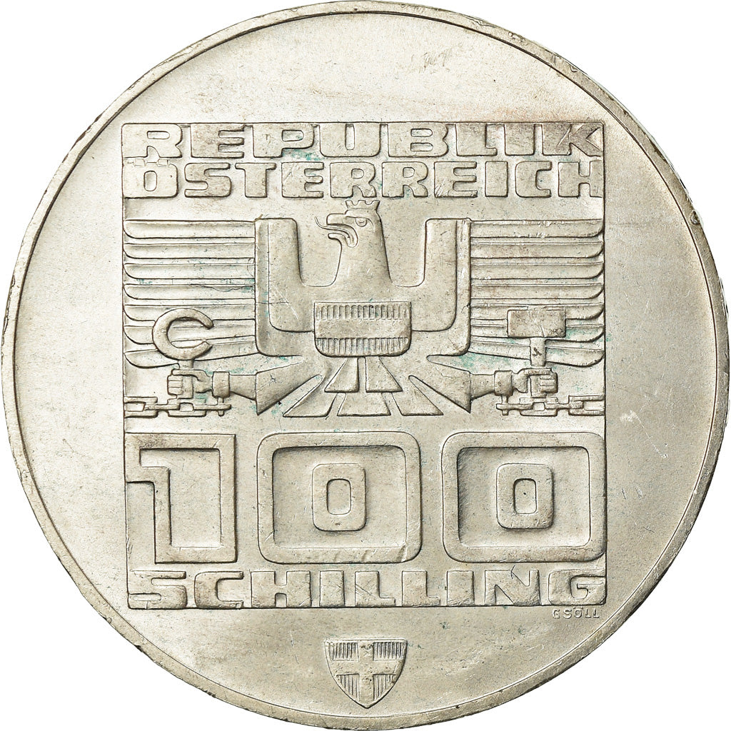 Coin, Austria, 100 Schilling, 1976, MS(63), Silver, KM:2928
