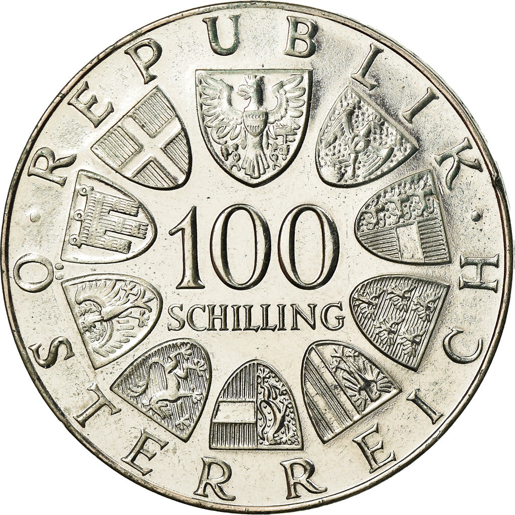 Coin, Austria, 100 Schilling, 1976, AU(50-53), Silver, KM:2926