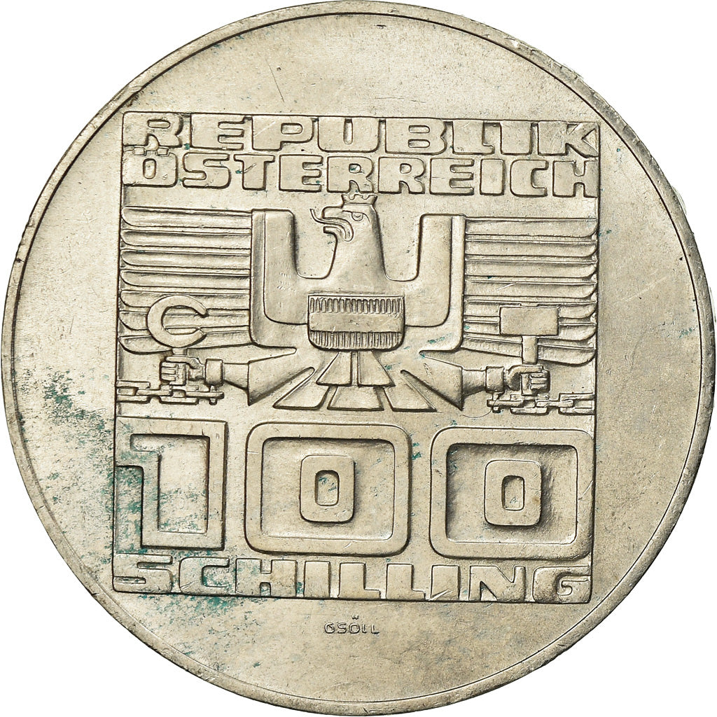 Austria, 100 Schilling, 1976, MS(60-62), Silver, KM:2931