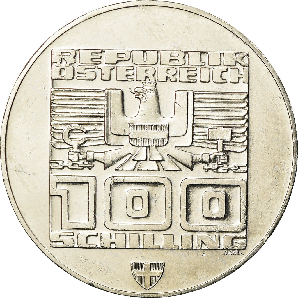 Coin, Austria, 100 Schilling, 1976, Vienna, MS(63), Silver, KM:2927
