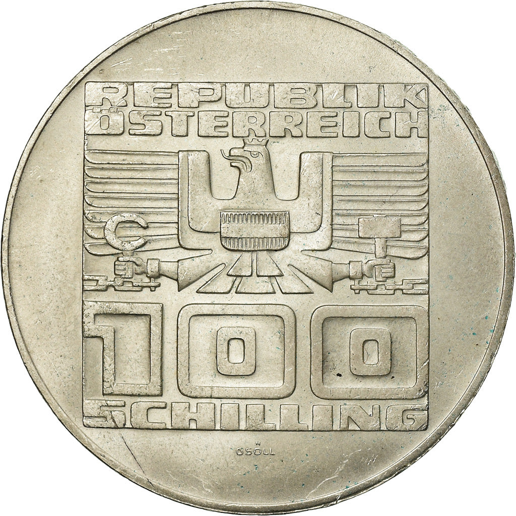 Münze, Österreich, 100 Schilling, 1977, VZ, Silber, KM:2935