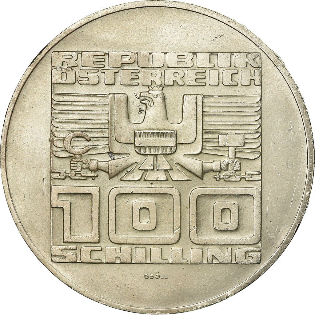 Moeda, Áustria, 100 Schilling, 1978, MS(63), Prata, KM:2940