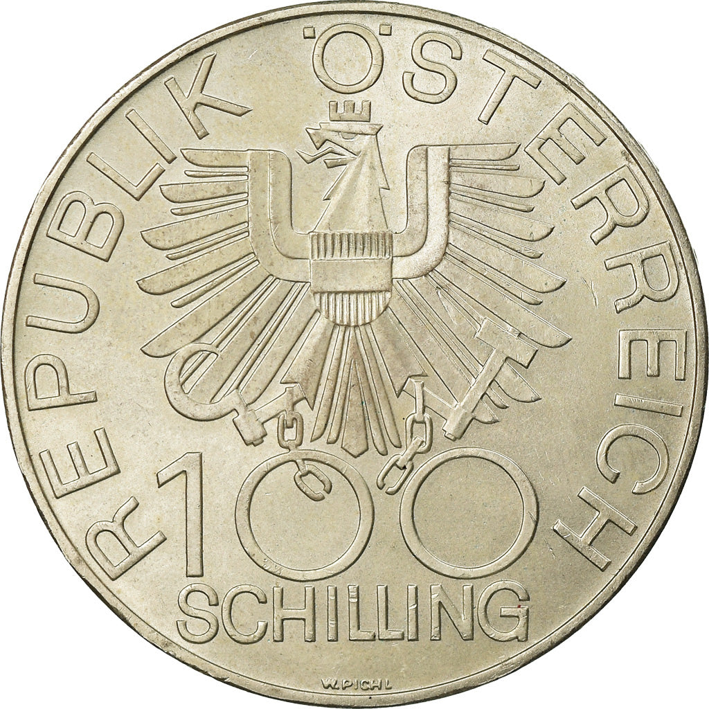 Coin, Austria, 100 Schilling, 1979, AU(55-58), Silver, KM:2943