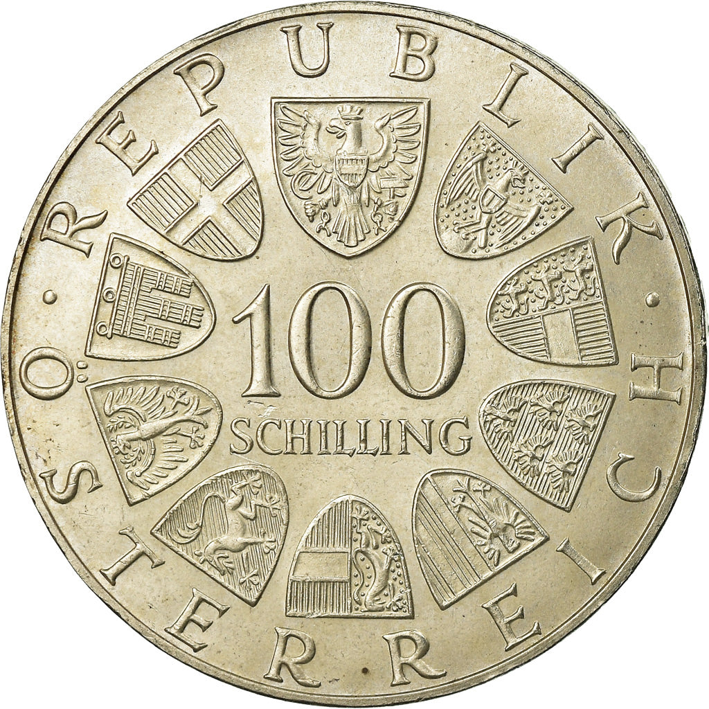 Coin, Austria, 100 Schilling, 1979, AU(50-53), Silver, KM:2944
