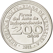 Venezuela, 25 Centimos, 2011, KM #New, MS(63), Nickel plated steel, 3.95