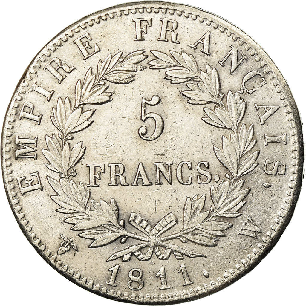 Münze, Frankreich, Napoléon I, 5 Francs, 1811, Lille, SS, Silber, KM:694.16