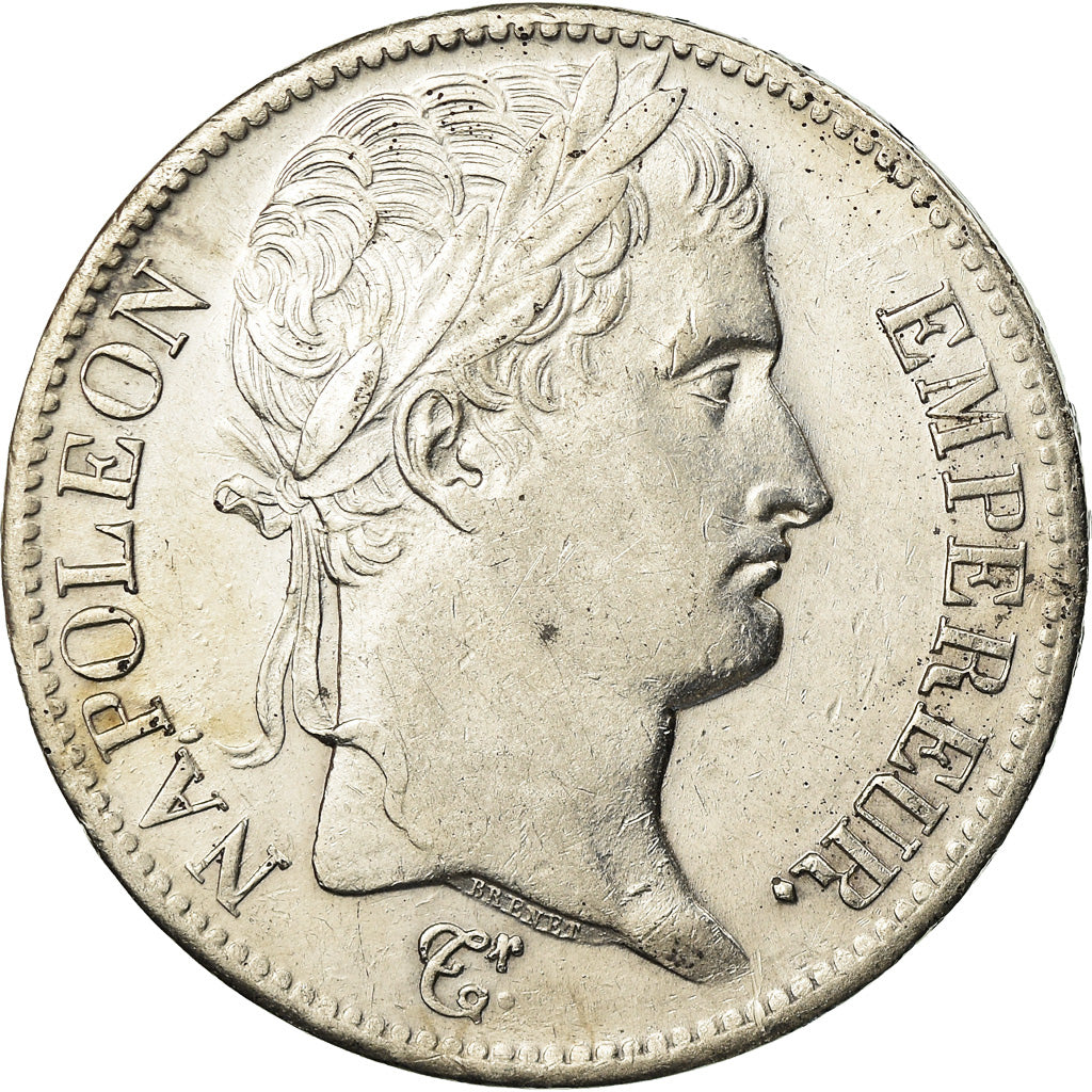 Moneta, Francja, Napoléon I, 5 Francs, 1811, Paris, AU(50-53), Srebro