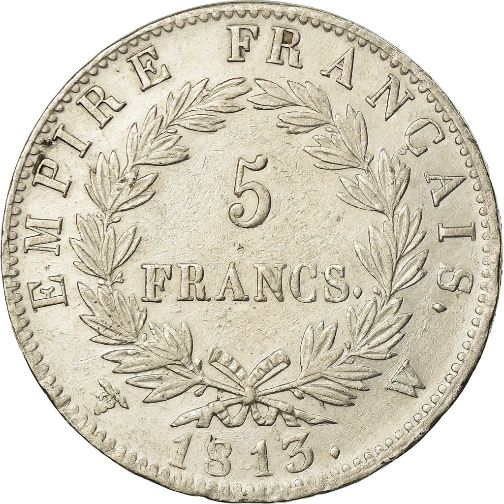 FRANCE, Napoléon I, 5 Francs, 1813, Lille, KM #694.16, EF(40-45), Silver, Gadour