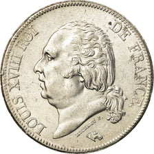 Moneta, Francia, Louis XVIII, Louis XVIII, 5 Francs, 1824, Lille, SPL-, Argento