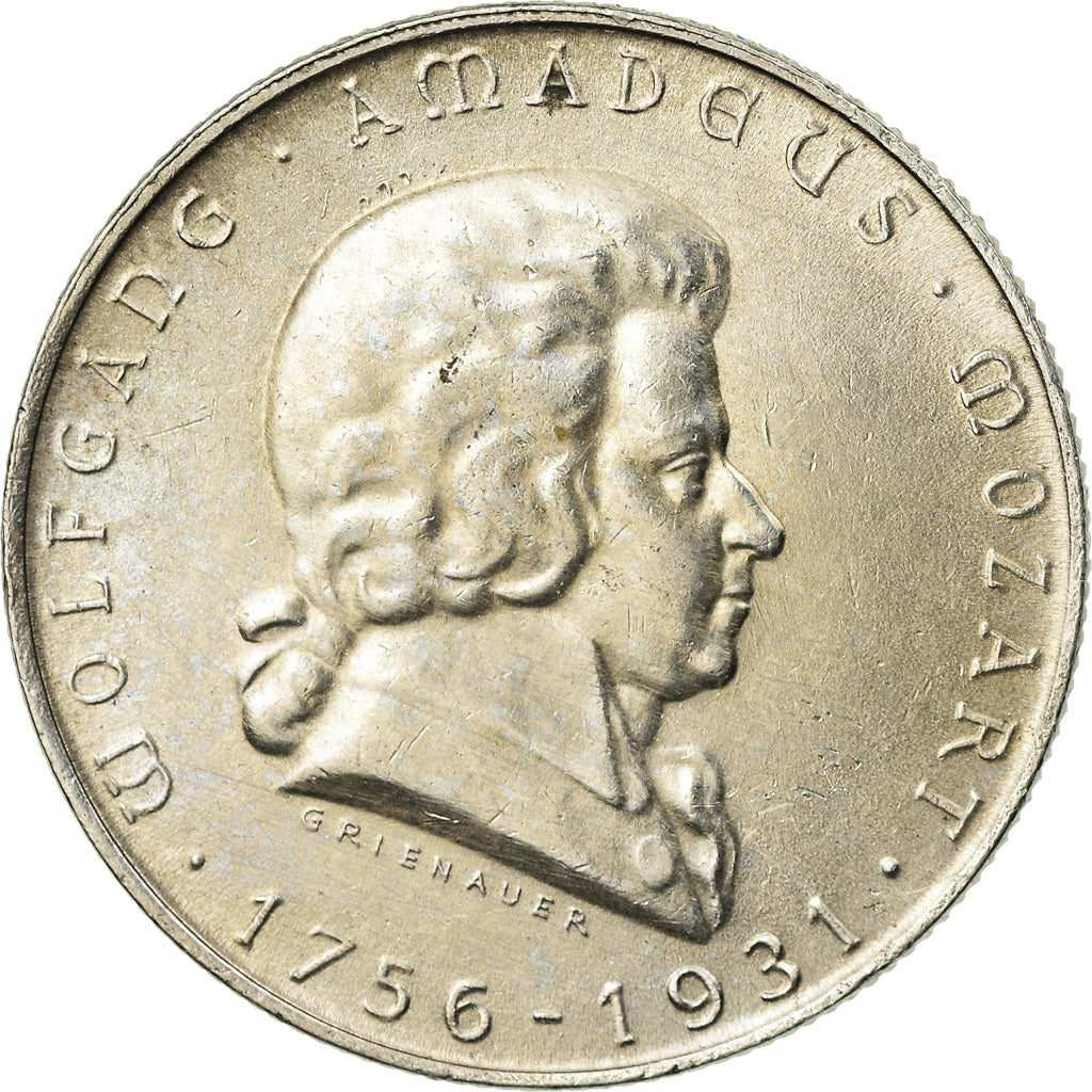 Austria, 2 Schilling, 1931, AU(55-58), Silver, KM:2847