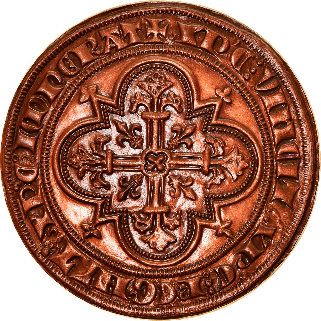 France, Medal, Reproduction, Denier d'Or à la Masse, Philippe IV, History