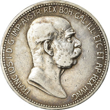 Coin, Austria, Franz Joseph I, Corona, 1908, AU(55-58), Silver, KM:2808