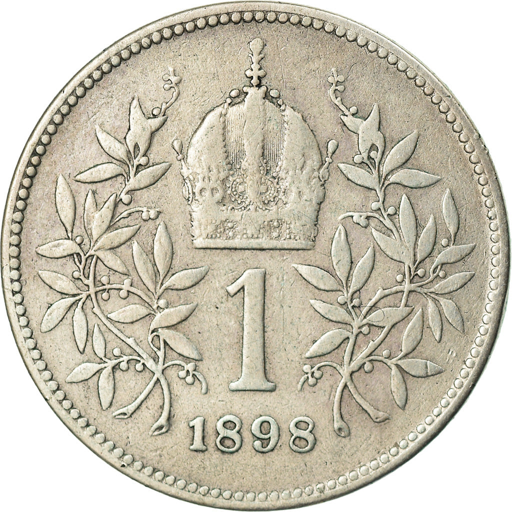 Monnaie, Autriche, Franz Joseph I, Corona, 1898, TB, Argent, KM:2804