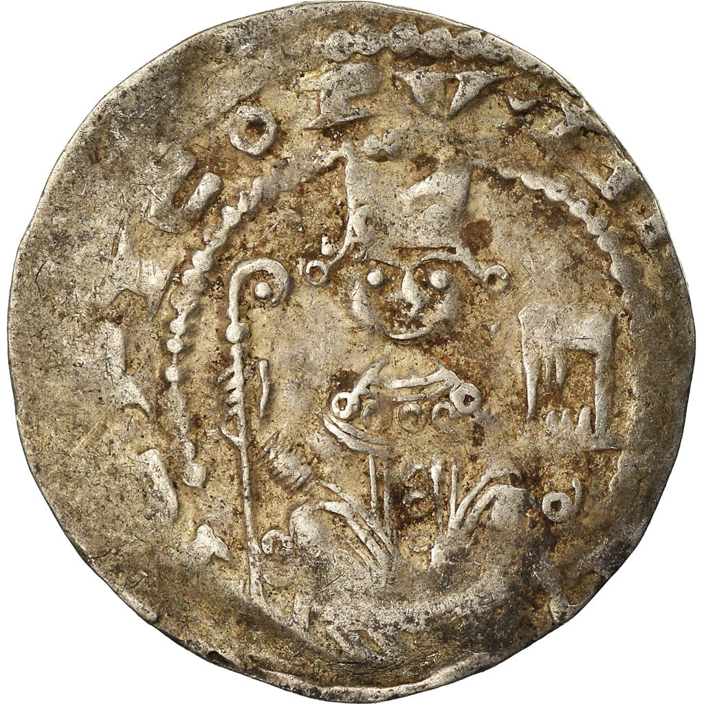 Coin, Germany, Philipp von Heinsberg, Pfennig, 1167-1191, Cologne, VF(20-25)
