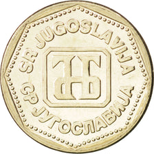 Coin, Yugoslavia, 5 Dinara, 1993, MS(63), Copper-Nickel-Zinc, KM:156