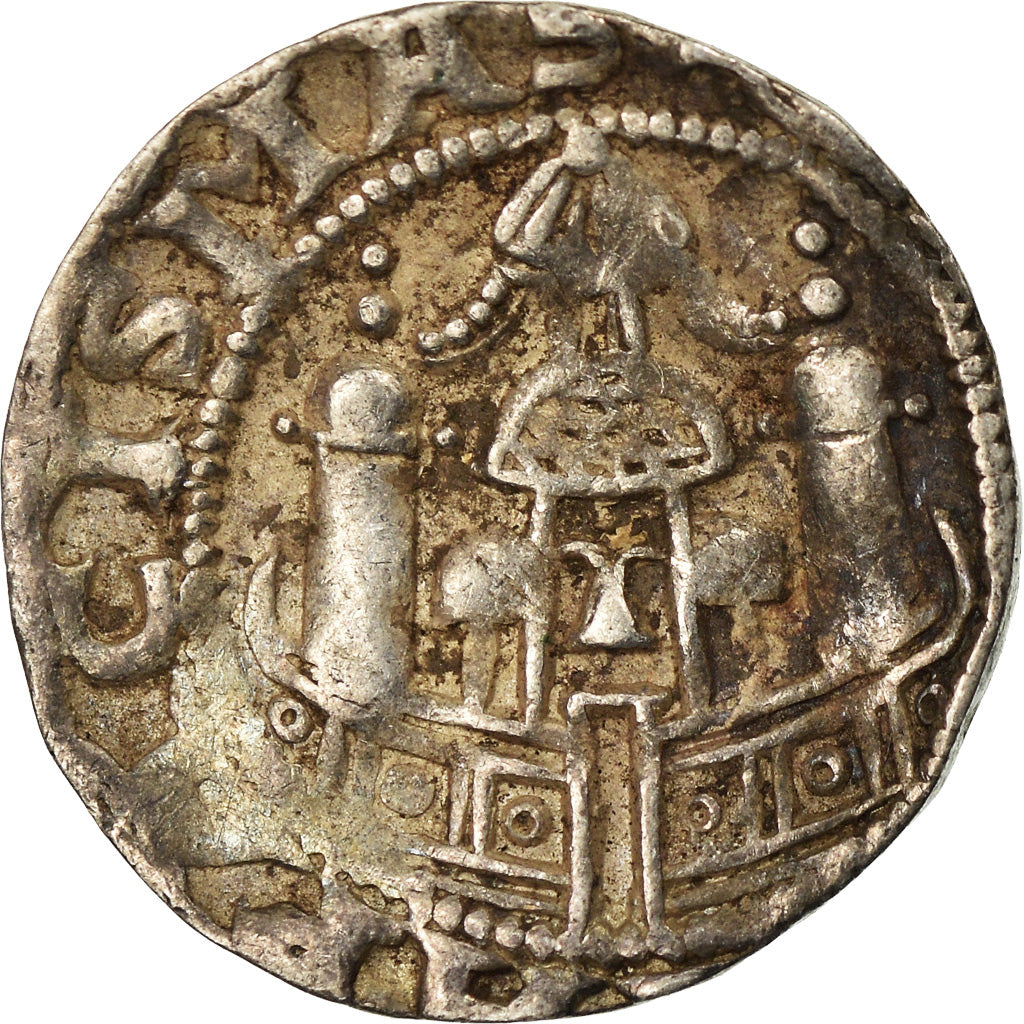 Moneda, Alemania, Philipp von Heinsberg, Pfennig, 1167-1191, Cologne, BC+, Plata