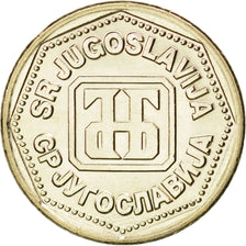 Coin, Yugoslavia, 10 Dinara, 1993, MS(63), Copper-Nickel-Zinc, KM:157