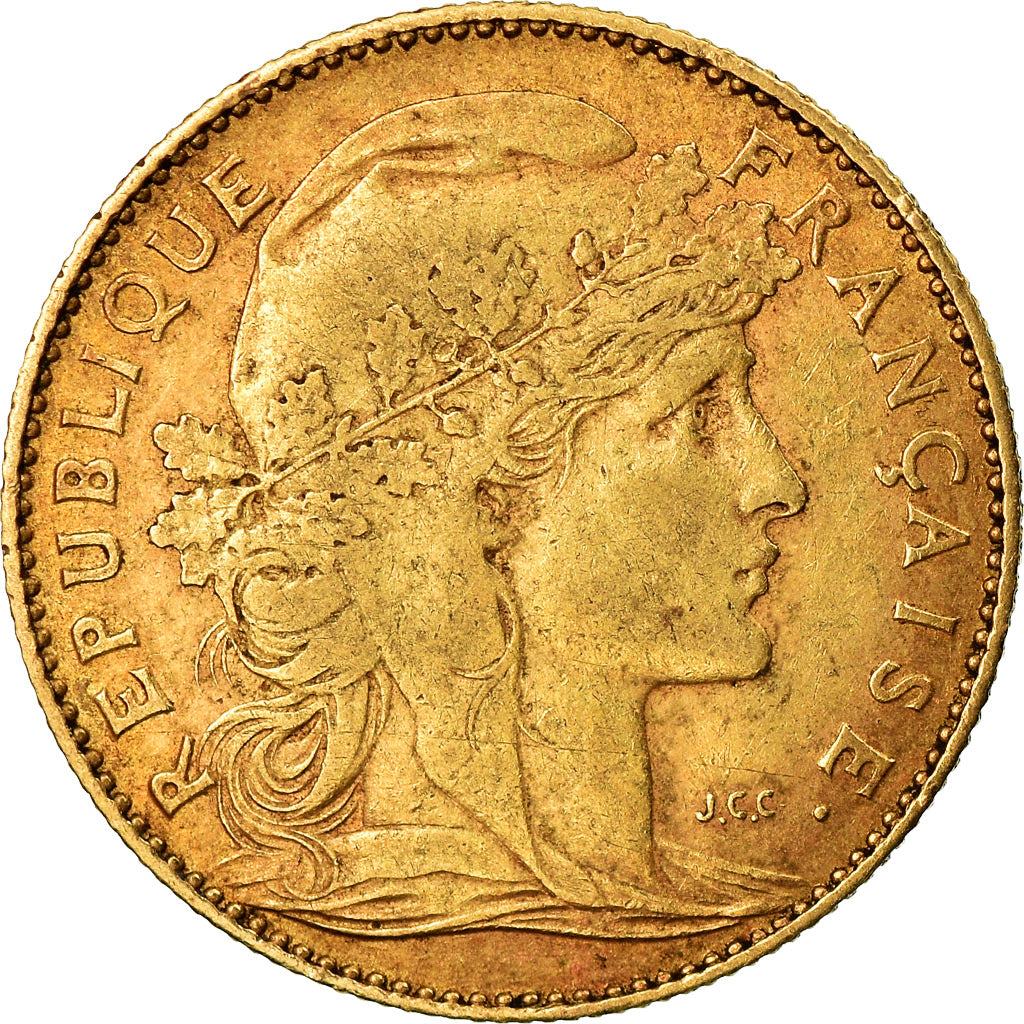 Münze, Frankreich, Marianne, 10 Francs, 1900, Paris, SS, Gold, KM:846