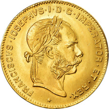 Moneta, Austria, Franz Joseph I, 4 Florin 10 Francs, 1892, SPL, Oro, KM:2260
