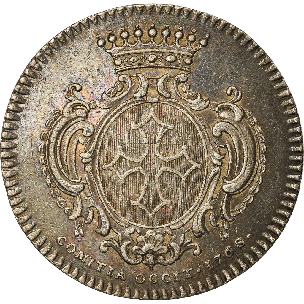 Francia, Token, Royal, Louis XV, États de Languedoc, 1768, R.Filius, SPL-
