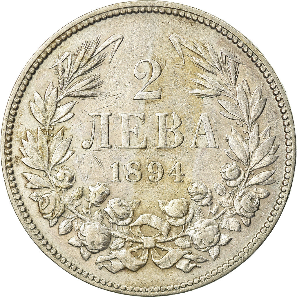 Moneta, Bulgaria, Ferdinand I, 2 Leva, 1894, Kormoczbanya, BB, Argento, KM:17